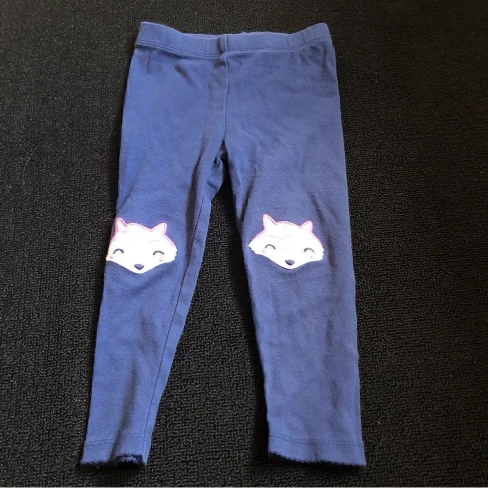 CARTER’S blue foxes print pants pjs size 24 months